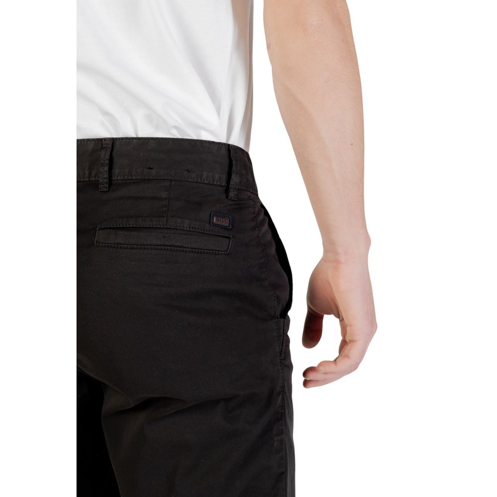 2026 New Arrival Hugo Boss Black Cotton Bermuda