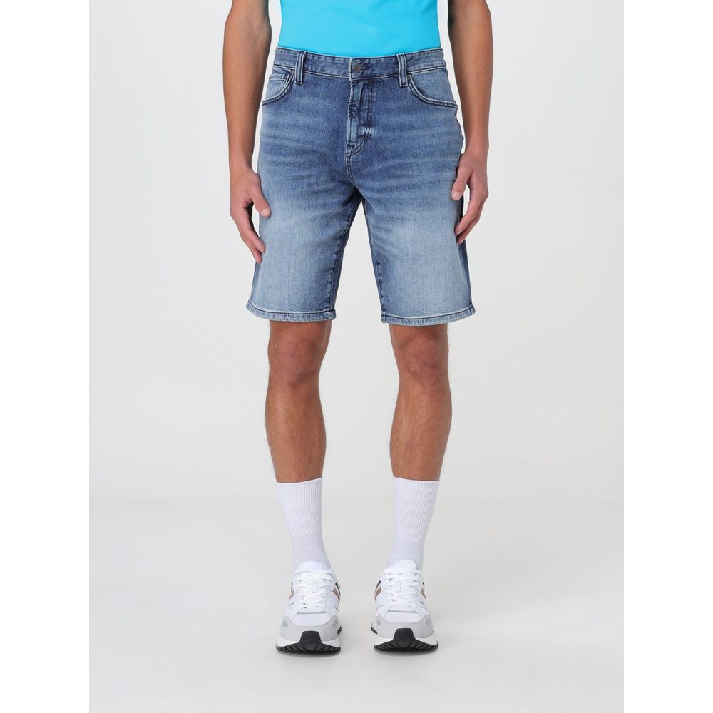 2026 New Arrival Hugo Boss Blue Denim Shorts