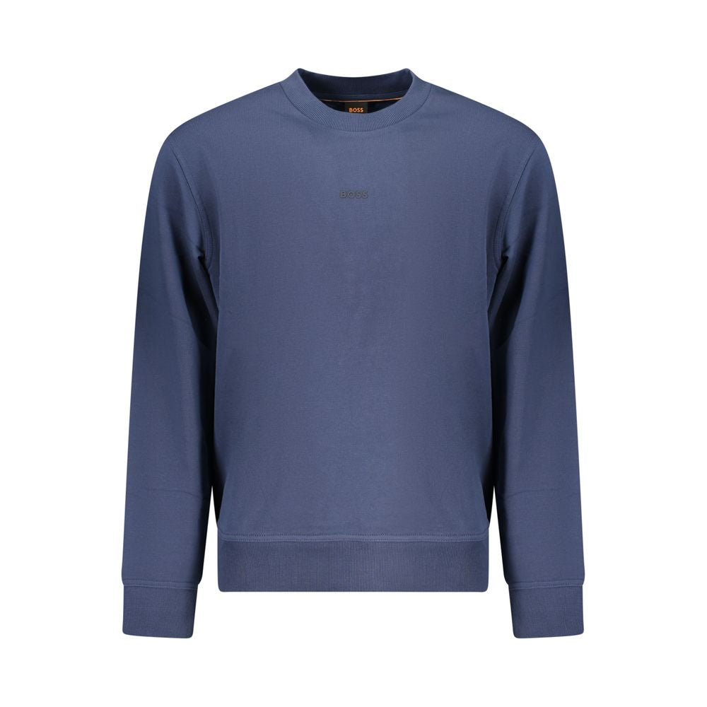 2026 New Arrival Hugo Boss Blue Cotton Men's Sweatshirt