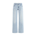 2026 New Arrival 7FOR Light Blue Cotton Straight-Leg Jeans