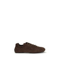 2026 New Arrival Prada Brown Calf Leather Bos Taurus Sneakers