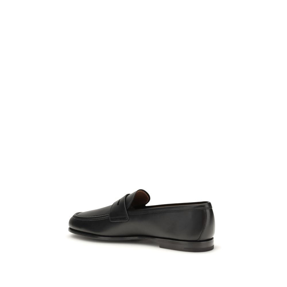 2026 New Arrival Church's Black Calf Leather Bos Taurus Slip-On Loafers