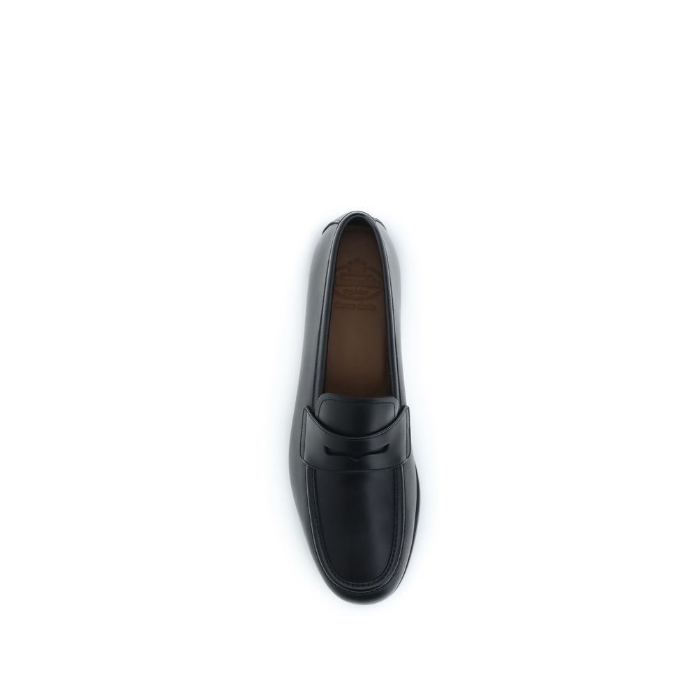 2026 New Arrival Church's Black Calf Leather Bos Taurus Slip-On Loafers