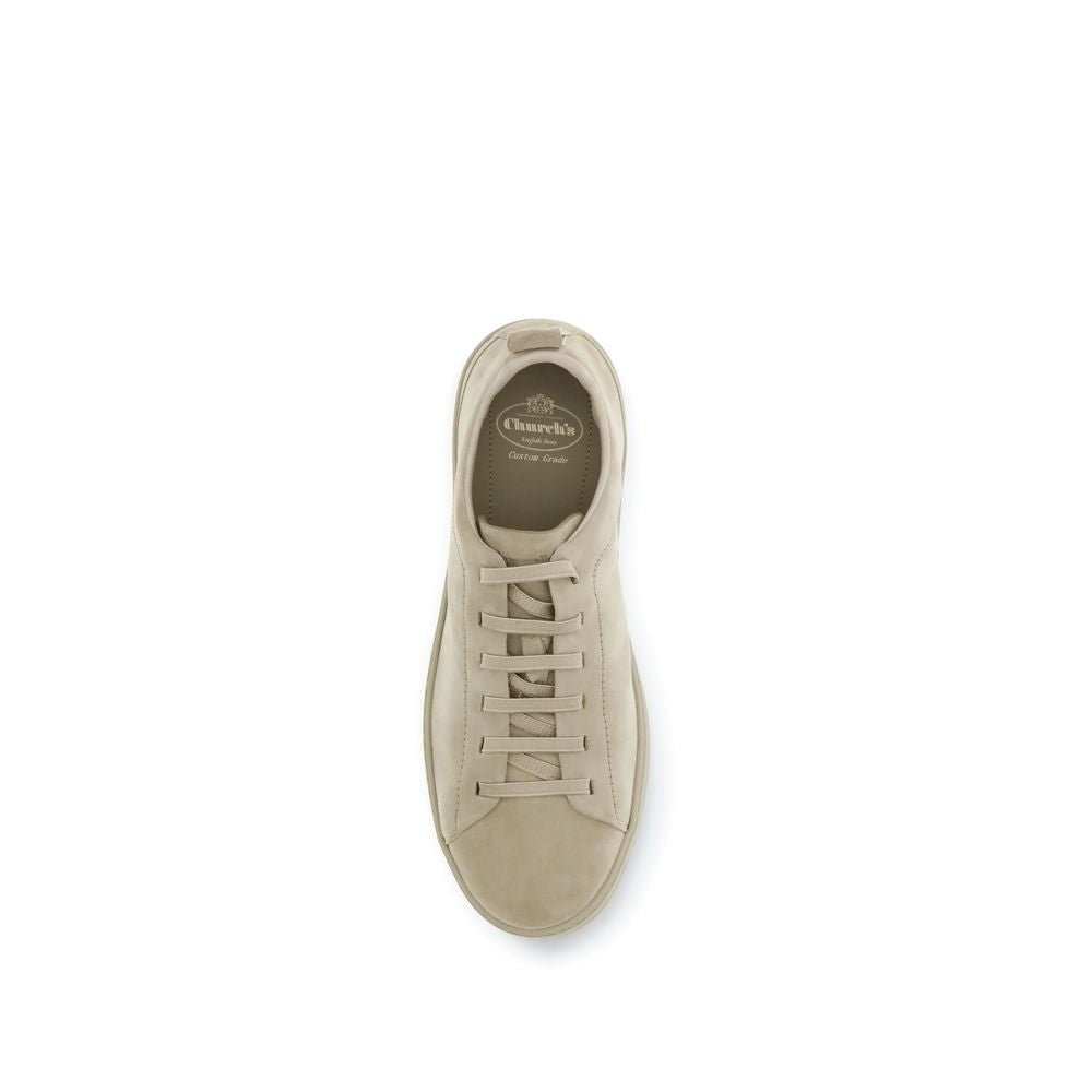 2026 New Arrival Church's Gray Calf Leather Bos Taurus Low Top Sneakers